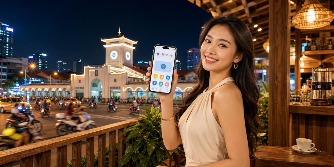 Người chơi tại Hồ Chí Minh trải nghiệm casino trực tuyến trên điện thoại bên ly cà phê Việt Nam