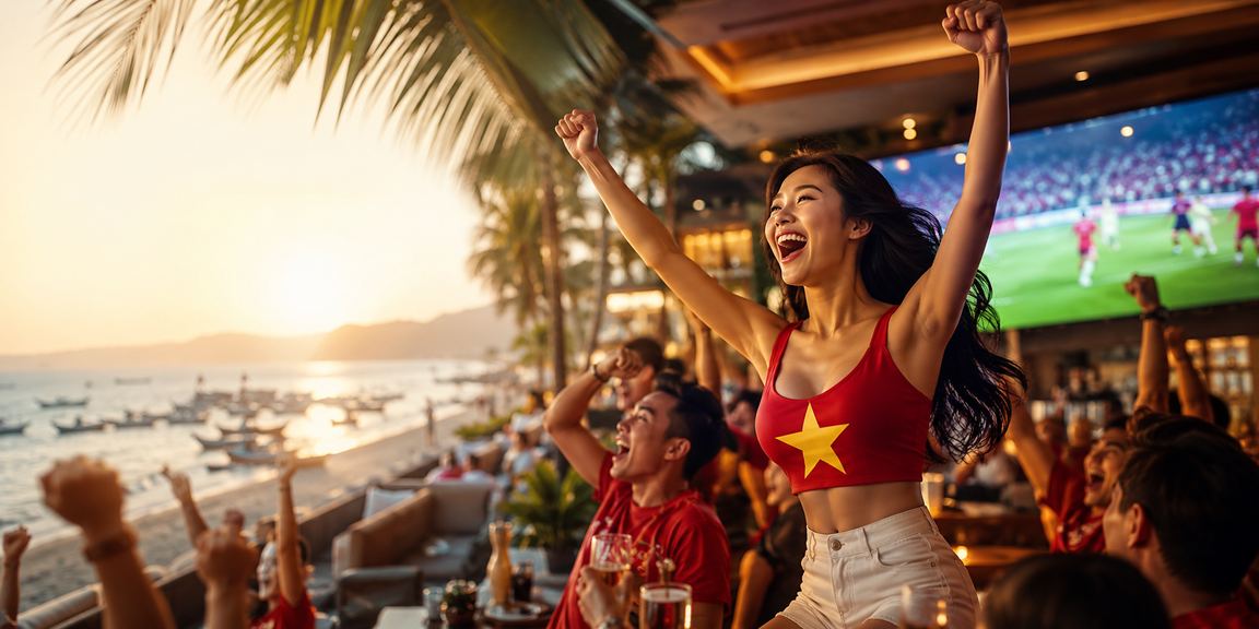 Người dùng cược trực tuyến tại Mũi Né trên điện thoại trong kỳ nghỉ biển
